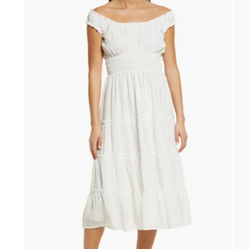 Smocked Waist Off the SHoulder Dress